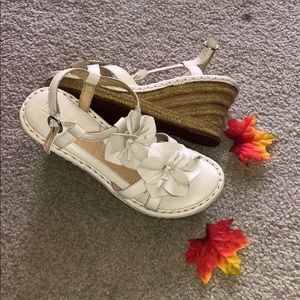 Born Leather Wedge Shoes